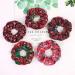 EGURS 10-Piece Christmas Hair Clips & Scrunchies - Red Checked Snowflake Elastic Hair Bands for Women & Girls - Buy Online on GoSupps.com