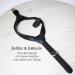 Muki & Co Adjustable Double Dog Dishes for XS Dogs - Safe Comfortable Aged Design - Black (33-37 cm) - Buy Online on GoSupps.com