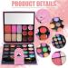 PhantomSky 32-Color Eyeshadow Palette Contouring Kit with Lipgloss, Blusher, and Concealer #4 - Ideal for Professional & Daily Makeup - Buy Online on GoSupps.com