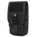 TRIWONDER Molle Small Bag Tactical Bag Multifunctional EDC Pouch Cell Phone Bag Belt Bag (Black) B - Black