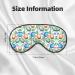 Easter Eggs Print Unisex Sleep Eye Mask - Soft Comfort Eye Shade for Travel Yoga & Shift Work - Buy Online on GoSupps.com