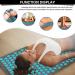 Acupressure Mat & Neck Pillow Set for Pain Relief - Pure Cotton, Carry Bag Included - Gray - Buy Online on GoSupps.com