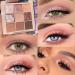 Buy 9 Colors Pink Rose Gold Eyeshadow Palette - Korean Natural & Highly Pigmented for Beginners | Long Lasting Waterproof & Blendable Make-Up - Buy Online on GoSupps.com