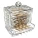 Cotton Swab Dispenser Incl. 200 Bamboo Cotton Swabs Environmentally Friendly Ear Buds Cotton Box Cleaning Swabs Sustainable