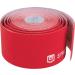 StrengthTape Kinesiology Tape 5 Meter Uncut roll Supports Injuries During Recovery Red Uncut