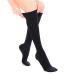 Opaque Compression Stockings for Women Women's Travel Compression Socks Knee High Support Hose for Flying Nursing Running (X-Large)