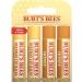 Shop Burt's Bees Natural Lip Balms Gift Set - 4 Tubes of Original Beeswax with Vitamin E & Peppermint Oil | 100% Natural | International Shipping Available - Buy Online on GoSupps.com