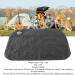 Anggrek Inflatable Seat Cushion | Quick Inflate Travel Pillow | Waterproof TPU | Perfect for Camping & Picnics (Black) - International Shipping Available - Buy Online on GoSupps.com