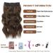 Halo Hair Extensions 20 Inch Medium Brown - Adjustable Long Wavy Synthetic Hairpieces with Invisible Wire and 4 Secure Clips - Buy Online on GoSupps.com