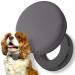 moosh Silicone Airtag Holder for Dogs and Cats | Perfect for Pet Trackers | Safe & Stylish Gray