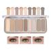 9 Colors Eyeshadow Palette Matte Nude Eye Makeup Palette Ultra-Blendable Long Lasting High Pigmented Waterproof Nudes Neutral Smooth Eye Shadow Palette for Women Natural Charming Looking #03 9 Colors #03