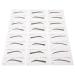 Zerodeko Lot de 6 Pochoirs Sourcils Jetables pour Maquillage F minin Mod les Vari s pour Dessin Pr cis Autocollants Confortables et Pratiques Usage Domicile ou Salon Adapt s aux