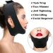 Women's Post-Surgical Chin Strap Bandage - Neck & Chin Compression Garment for Face Slimming and Jowl Tightening - Silicone Chin Lift Strap in Black - Buy Online on GoSupps.com