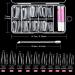 Kiiwah 100 Clear Artificial Fingernails Set | Tips Glue & Shaver | 10 Sizes for Women & Girls - Perfect Nail Art - Buy Online on GoSupps.com