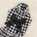 Cuteebone Houndstooth Dog Dress with Turtleneck | Puppy Skirt Costume & Pet Outfit | Perfect Birthday Gift for Dogs - Buy Online on GoSupps.com