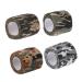 Yardwe 4 Rolls Outdoor Camouflage Sports Protective Clear PVC Bag Stretch Athletic Tape Camo Compression Non-Woven Fabric Paper Tape