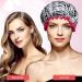 POPCHOSE Large Waterproof Shower Cap for Women - Stylish Satin Hair Bonnet for Long Hair - Buy Online on GoSupps.com