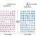 Cobee Holographic Letter Nail Art Stickers - 24 Sheets Old English & Butterfly Decals - 3D Self Adhesive Letters Numbers DIY Nail Charms - Buy Online on GoSupps.com