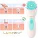Lumineo Electric Facial Cleansing Brush with 3 Silicone Heads & Cleansing Gel - Turquoise | Removes Blackheads, Peels & Cleans Pores | USB Rechargeable | For All Skin Types - Buy Online on GoSupps.com