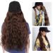 Light Brown Baseball Cap Wig with Long Corrugated Hair - Adjustable Fashion Hat for Women & Girls - Buy Online on GoSupps.com