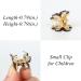12 Pcs Mini Flower Hair Clips: Glitter Rhinestone Metal Clamps for Girls, Teens - White & Black - Buy Online on GoSupps.com