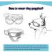 NAMSAN Dog Sunglasses - UV Protection Waterproof Adjustable Glasses for Small Dogs & Cats - Pink - Buy Online on GoSupps.com