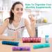 Kononia Monthly & Weekly Pill Organizer Set - Compact Travel Pill Box Cases (4 Pack) - Buy Online on GoSupps.com