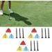 Height Adjustable Golf Tees Set - Premium Golf Ball Position Markers & Tee Nails for Outdoor Training | International Shipping Available - Buy Online on GoSupps.com