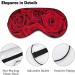 Shop Red Rose Flower Sleep Mask for Women | Adjustable Eye Shades & Elastic Strap | International Shipping Available - Buy Online on GoSupps.com