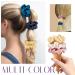 Osilk 3 Set 100% Silk Hair Ties - Small Scrunchy Hair Jewelry & Elastic Bands in Punch Blue | Premium Hair Accessories - International Shipping Available - Buy Online on GoSupps.com