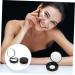 WOONEKY 6 Pcs Elastic Mesh Loose Powder Box Powder Case with Mirror DIY Powder Case Empty Portable Abs Black - Buy Online on GoSupps.com