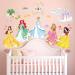 DECOWALL SG-2118 Beautiful Princess Wall Stickers Castle Decals Removable for Girls Kids Nursery Bedroom Living Room Art Home Decor Mural Decoration