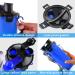 Moacc 800ml 2-in-1 Portable Water Bottle & Dog Bowl - Foldable Perfect for Camping Hiking & Training - Blue - Buy Online on GoSupps.com
