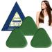 WRANBAO Nature Triangular shampoo bar green soap solid shampoo Usman Grass Shampoo bar gently cleanses and cares for the hair removes dandruff strengthens the hair and helps against frizz 3 pieces 3 pieces