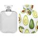 Naanle Avocado Tropical Fruit Hot Water Bottle - 1L Transparent for Pain Relief & Heat Therapy | Ideal for Bed Hand & Foot - Buy Online on GoSupps.com