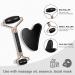 ZUKIMM Facial Jade Roller and Gua Sha Set - Reduce Wrinkles, Puffiness, and Sculpt Jawline - Black Stone Skin Massager - Buy Online on GoSupps.com