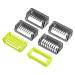 Guide Comb Attachments Compatible with O Blade & OBlade Pro QP2724 QP2520 QP2530 QP2620 QP2630 QP6510 QP6520 Body Skin Face Hair Clippers Beard Trimmer Replacemen Kit Guards (6pcs)