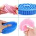 Maxin Silicone Body Scrubber - 2-Piece Shower & Tub Brush Set for Face & Body Perfect for Skin Peeling & Foaming Bathing - Pink & Blue - Buy Online on GoSupps.com