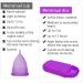 Menstrual Cups 2 Menstrual Disc Moon-Cup Period Cup Moon Cups for Periods Period Cups for Women Conception Cup Tampon Ob Pad & Cup Alternative Medical Grade Silicone Small & Large Sizes (Purple) - Buy Online on GoSupps.com