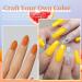 Tonitu 6 Pcs Non-Toxic Eco Nail Polish Kit - Glossy Pastel Colors: Pink Yellow Blue Red Glitter and Nude (42ml) - International Shipping Available! - Buy Online on GoSupps.com