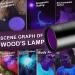 HUHKOUAE Wood's lamp cat Ringworm Detector Pet Urine Detector With side lights UV Black light for Analyzing Skin Dog Cat Care Bed Bug Inspection - Buy Online on GoSupps.com