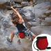 ZENFUN 2 Pack Climbing Chalk Bags with Zippered Pockets - Red Blue, Adjustable Belt, Drawstring Rock Climbing Bucket - Ideal for Climbing, Weightlifting, Gymnastics - Buy Online on GoSupps.com