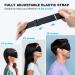 3D Contoured Sleep Eye Mask for Men and Women - 100% Light Blockout, Adjustable Strap, Soft Comfort Eye Shade - Perfect for Sleep, Travel, Yoga, and Eyelash Extensions - Black - Buy Online on GoSupps.com