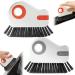 2Pcs Grout Cleaning Brush Grout Brush 2 in 1 Hard-Bristled Crevice Cleaning Brush with Scraper Portable Small Cleaning Brush with Hanging Hole for Sliding Door Rails (4.9x2.4x1 in)