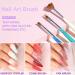 Gellen Nail Art Brushes Set - 12Pcs for Manicure Salon and DIY Nail Design - Buy Online on GoSupps.com
