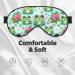 Double-Sided Kawaii Frog & Flowers Eye Mask - Unisex Sleep Shade Cover for Ultimate Comfort - Buy Online on GoSupps.com