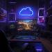 Xiyunte LED Neon Cloud Sign | Battery/USB Operated Wall Decoration | Blue Neon Light for Home & Office - Buy Online on GoSupps.com