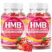 BVIVLOO HMB and L-Leucine Gummies - 3000mg Combined HMB & L-Leucine per Serving. for Muscle Growth Muscle Relief & Fast Recovery. Sugar-Free Strawberry 120 Gummies