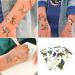 Ooopsiun Glitter Dinosaur Temporary Tattoos for Kids - 70 Gold Styles | Dinosaur Birthday Party Decorations & Favors - Buy Online on GoSupps.com
