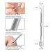NICEMOVIC Pro Cuticle Pusher & Spatula 2-Sided Stainless Steel Tool for Gel Nail Polish Removal International Shipping Available - Buy Online on GoSupps.com